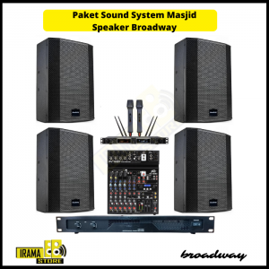 Paket Sound System Masjid Indoor Speaker Broadway - 4 Speaker
